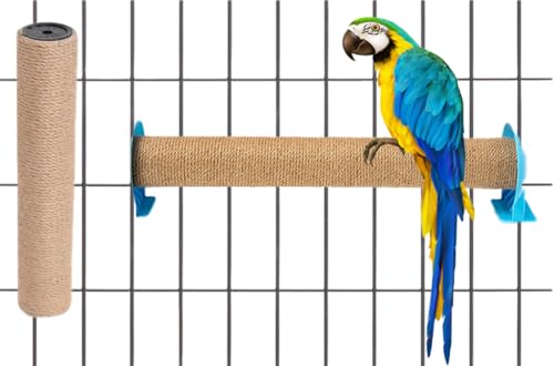 Papageien-Sisal-Pfirsichkäfig für normale bis große Vögel, 29,7 x 3,8 cm, 2 Stück von OSWINMART