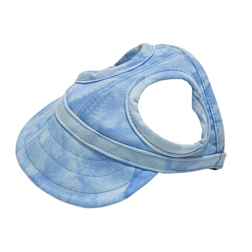 Baseballkappe für Hunde, Sommer, Strand, Schirmmütze mit Ohrlöchern, verstellbares Visier für Katzen, Hunde, Sonnenhaube für kleine, mittelgroße und große Hunde, Blau, Größe L Baseballkappe für Hunde, Sommer, Strand, Schirmmütze mit Ohrlöchern, verstellbares Visier für Katzen, Hunde, Sonnenhaube für kleine, mittelgroße und große Hunde, Blau, Größe L von OTKARXUS