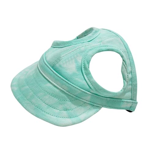 Baseballkappe für Hunde, Sommer, Strand, Schirmmütze mit Ohrlöchern, verstellbares Visier für Katzen, Hunde, Sonnenhaube für kleine, mittelgroße und große Hunde, Grün, Größe M Baseballkappe für Hunde, Sommer, Strand, Schirmmütze mit Ohrlöchern, verstellbares Visier für Katzen, Hunde, Sonnenhaube für kleine, mittelgroße und große Hunde, Grün, Größe M von OTKARXUS