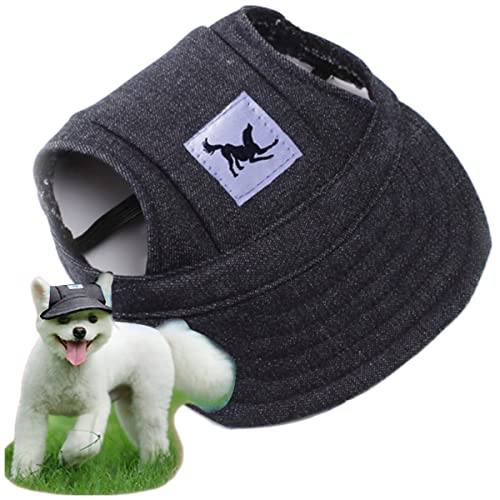 Hunde-Baseballkappe, 1 Stück, verstellbare Hundemützen mit Ohrlöchern, Haustier, Outdoor-Sport, Sonnenschutz, Baseballmütze, Katze, Sonnenhaube, Haustierzubehör für Welpen, kleine und mittelgroße von OTKARXUS