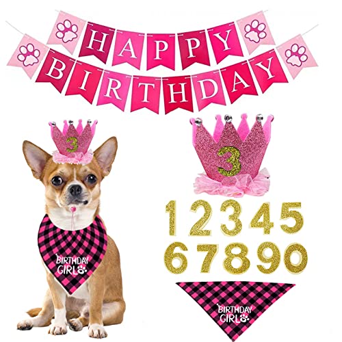 Haustier-Hunde-Lätzchen, 1 x Katzen-Bandana-Halsband, waschbar, mit Kaninchen-Form, Dekoration für Hunde, Katzen, Hundekleidung und Zubehör (rosa) von OTKARXUS