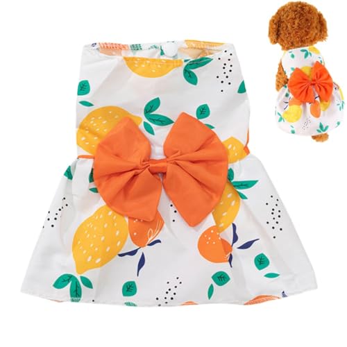 Hundekleid, 1 x Hundekleid mit niedlicher Schleife, Sommerkleidung, Haustier-Prinzessinnenkleider für Chihuahua, Yorkies, Welpen, Katzen Hundekleid, 1 x Hundekleid mit niedlicher Schleife, Sommerkleidung, Haustier-Prinzessinnenkleider für Chihuahua, Yorkies, Welpen, Katzen von OTKARXUS