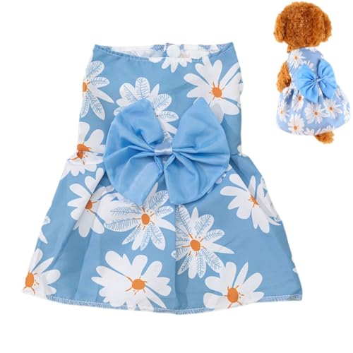 Hundekleid, 1 x Hundekleid mit niedlicher Schleife, Sommerkleidung, Haustier-Prinzessinnenkleider für Chihuahua, Yorkies, Welpen, Katzen Hundekleid, 1 x Hundekleid mit niedlicher Schleife, Sommerkleidung, Haustier-Prinzessinnenkleider für Chihuahua, Yorkies, Welpen, Katzen von OTKARXUS