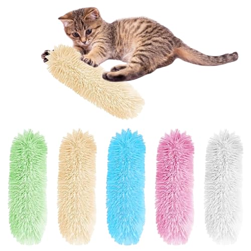 OTKARXUS Katzenminze-Spielzeug für Katzen, 5 Stück, Plüsch-Katzenspielzeug für Indoor-Katzen, Erwachsene, interaktives Katzenminze-Kissen für Haustiere, Katzen, zum Kauen, Zahnreinigung OTKARXUS Katzenminze-Spielzeug für Katzen, 5 Stück, Plüsch-Katzenspielzeug für Indoor-Katzen, Erwachsene, interaktives Katzenminze-Kissen für Haustiere, Katzen, zum Kauen, Zahnreinigung von OTKARXUS
