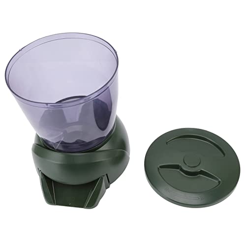 Automatischer Fischfutterspender mit LCD-Bildschirm, batteriebetrieben, automatischer Teich-Futterspender für Aquarien, 3,8 l von OUCRIY