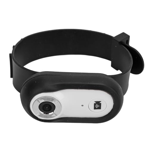 Haustierhalsband-Kamera mit 8G-Speicherkarte, HD 1080P, Mini-Katze, Hund, Videoaufzeichnung, Action-Kamera für den Innen- und Außenbereich (Weiß) von OUCRIY