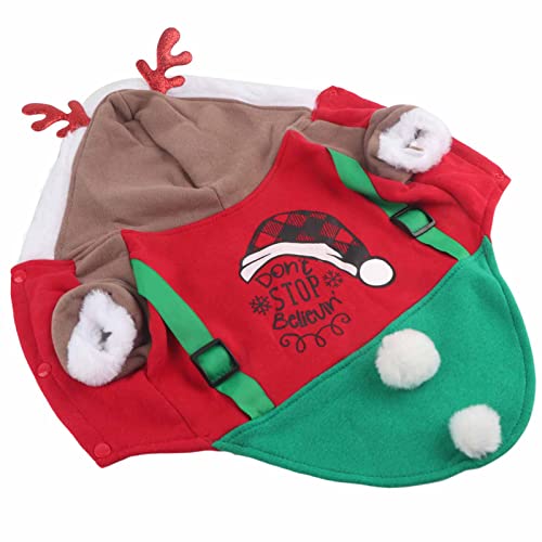 Hundekostüm Weihnachten, Süßes REH, Haustierkostüme, Haustier-Weihnachtskostüm, und Wintersaison, Niedliche Kleine und Mittelgroße Hunde (L) von OUCRIY