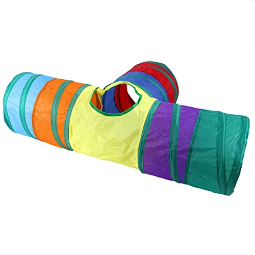 Katzentunnel, Katzentunnel für Hauskatzen – Katzen-3-Wege-Tunnel, Interaktiver Regenbogen, Zusammenklappbare Katzenröhre mit Spielball für Katzen, Kätzchen Katzentunnel, Katzentunnel für Hauskatzen – Katzen-3-Wege-Tunnel, Interaktiver Regenbogen, Zusammenklappbare Katzenröhre mit Spielball für Katzen, Kätzchen von OUCRIY