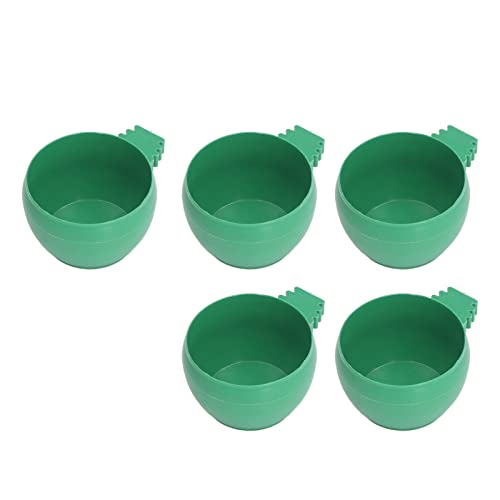 Mini-Wassernapf für Vögel, Papageien, Futter- und Wassernapf, Kunststoff, Einlage, rund, grüne Papageien, kleine Futter-Wassernapf für Bauernhöfe, Zuhause, 25 x 13 x 3,8 cm, 25 Stück Mini-Wassernapf für Vögel, Papageien, Futter- und Wassernapf, Kunststoff, Einlage, rund, grüne Papageien, kleine Futter-Wassernapf für Bauernhöfe, Zuhause, 25 x 13 x 3,8 cm, 25 Stück von OUCRIY