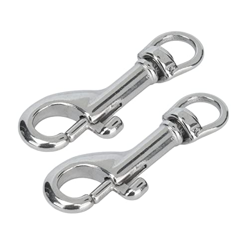 OUCRIY 2 Stück Einseitige Bolzenhaken aus Edelstahl 316 mit Schnappverschluss, Drehbare Haken für Hundehalsband, 65 Mm OUCRIY 2 Stück Einseitige Bolzenhaken aus Edelstahl 316 mit Schnappverschluss, Drehbare Haken für Hundehalsband, 65 Mm von OUCRIY