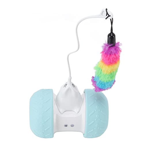 OUCRIY Elektrisches Katzenspielzeug, Haustier-Katzenspielzeug, LED-leuchtender Katzenball, Katzenspielzeug, USB-Aufladung, 360-Grad-Drehung, Elektrischer Rollender Ball, Automatisches OUCRIY Elektrisches Katzenspielzeug, Haustier-Katzenspielzeug, LED-leuchtender Katzenball, Katzenspielzeug, USB-Aufladung, 360-Grad-Drehung, Elektrischer Rollender Ball, Automatisches von OUCRIY