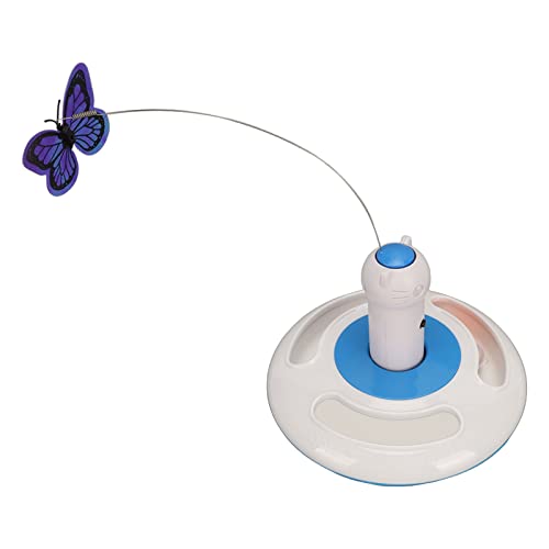 OUCRIY Katzenspielzeug, Katzenspielzeug, Schmetterling, Automatisch Rotierendes Spielzeug, 2 in 1 Integriertes Schmetterlingsdesign, 360° Automatische Drehung, Glocke Inklusive, OUCRIY Katzenspielzeug, Katzenspielzeug, Schmetterling, Automatisch Rotierendes Spielzeug, 2 in 1 Integriertes Schmetterlingsdesign, 360° Automatische Drehung, Glocke Inklusive, von OUCRIY