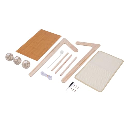 OUCRIY Lange Haltbarkeit Sisal Cat Kratz Brett mit Klaue Trimmen, Unterhaltung Kugel, Holz Kratz Brett, Hergestellt aus Sisal und Eichenholz OUCRIY Lange Haltbarkeit Sisal Cat Kratz Brett mit Klaue Trimmen, Unterhaltung Kugel, Holz Kratz Brett, Hergestellt aus Sisal und Eichenholz von OUCRIY