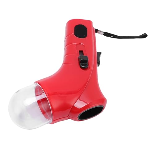 OUCRIY PET Treat Launcher, Einstellbare Fütterungsmenge Interaktives Zwerger und Trainer, Multifunktionaler Welpenspielzeugsnackspender für Befehle Lernen und Spaß (Rot) von OUCRIY