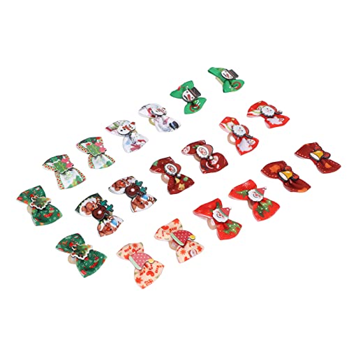 OUCRIY Tierhaarschmuck, Schleifenknoten, Haarnadel, Haarschmuck für Hunde und Katzen, Weihnachtsmann, Schneemann, Weihnachtsmuster, Hundespangen, Nadelbefestigung, Tierhaarspange, OUCRIY Tierhaarschmuck, Schleifenknoten, Haarnadel, Haarschmuck für Hunde und Katzen, Weihnachtsmann, Schneemann, Weihnachtsmuster, Hundespangen, Nadelbefestigung, Tierhaarspange, von OUCRIY