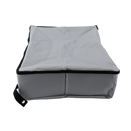 OUCRIY Tragbare Katzentoilette, Faltbar, Nass, Trocken, Weich, für Reisen, Leicht, Tragbar, Auslaufsicher, Robust, Leicht zu Reinigen, Katzennapf für den Außenbereich (L) von OUCRIY