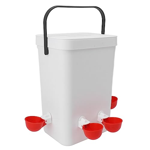 OUCRIY Set aus Automatischer Hühnertränke und Futterspender mit Großem Fassungsvermögen, 12 Liter Tragbarer Automatischer Geflügeltränke OUCRIY Set aus Automatischer Hühnertränke und Futterspender mit Großem Fassungsvermögen, 12 Liter Tragbarer Automatischer Geflügeltränke von OUCRIY