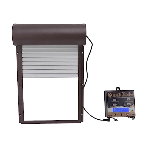 Solarbetriebener Automatischer Hühnerstall-Türöffner mit Lichtsensor, Timer, Fernbedienung (#2) von OUCRIY