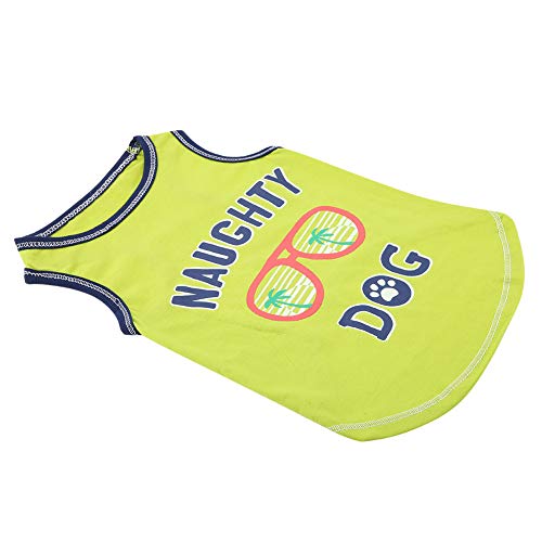 Weiche Baumwoll-Haustierkleidung für den Sommer, Modische Weste für Hunde und Welpen (L) von OUCRIY
