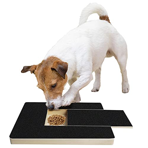 Kratzbrett für Hunde,Multifunktionale Kratzbretter mit Integrierter Leckerli-Box Nägel Schleifpapier Kratzbrett für Hunde Spielzeughunde-Nagelknipser für Haustiere Nagelpflege von OUGPIU