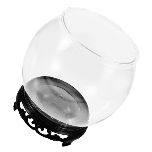 OUNONA 1 Satz Fisch-Landschaftsvase Aquarium Aquarium Aquarienschale dekorativer Fischbehälter Fischglas Desktop-Fischschüssel Dekorativer Fischtank Büro-Aquarium hölzern von OUNONA