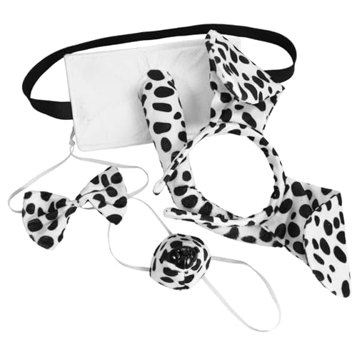 OUNONA 1 Satz Hundekostüm Set mit Fliege und Tierische Cosplay Requisiten für Halloween Karneval und Geburtstagsfeiern Lustige Kopfbedeckung für Erwachsene OUNONA 1 Satz Hundekostüm Set mit Fliege und Tierische Cosplay Requisiten für Halloween Karneval und Geburtstagsfeiern Lustige Kopfbedeckung für Erwachsene von OUNONA