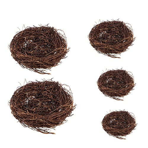 OUNONA 1 Satz Simuliertes Vogelnest Realistisch Fälschung Dekoration Outdoor- Bunt Vogelkäfig Künstliche Notgroschen Nestdekor Vogelnest Rattan Coffee 5 Stück OUNONA 1 Satz Simuliertes Vogelnest Realistisch Fälschung Dekoration Outdoor- Bunt Vogelkäfig Künstliche Notgroschen Nestdekor Vogelnest Rattan Coffee 5 Stück von OUNONA