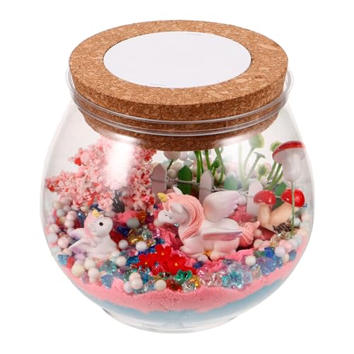 OUNONA 1 Satz Unicorn Terrarium DIY Flasche mit LED Kreative Glücksflasche für Zuhause Einzigartige Geschenkidee für Stimmungsvolle Raumgestaltung Zubehör zur Eigenen Gestaltung OUNONA 1 Satz Unicorn Terrarium DIY Flasche mit LED Kreative Glücksflasche für Zuhause Einzigartige Geschenkidee für Stimmungsvolle Raumgestaltung Zubehör zur Eigenen Gestaltung von OUNONA