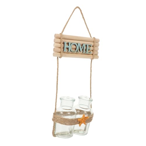 OUNONA 1 Satz Wandhängende Glasvase für Hydrokultur Holzhalter Dekorative Blumentöpfe für Pflanzen Terrarium für Wohnzimmer und Büro Selbstbewässerndes Pflanzgefäß OUNONA 1 Satz Wandhängende Glasvase für Hydrokultur Holzhalter Dekorative Blumentöpfe für Pflanzen Terrarium für Wohnzimmer und Büro Selbstbewässerndes Pflanzgefäß von OUNONA