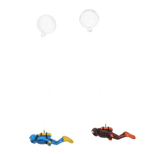 OUNONA 2 Sets Schwimmende Deko Kugeln Für Große Aquarien Taucher Aquarium Taucherfigur Taucher Aquarium Dekorationen Taucher Schwimmende Aquarien Dekorationen Ornamente von OUNONA