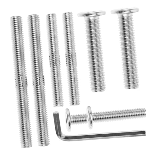 OUNONA 2er Set Doppelt Gewindeschrauben Für Katzenkratzbaum Ersatzteile Für Katzenmöbel Vollständig Gewindete Bolzen Aus Stahl Inkl Innensechskantschlüssel 10mm & 8mm Schrauben von OUNONA