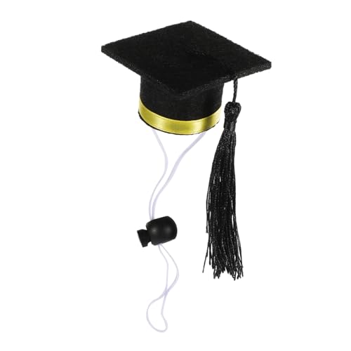 OUNONA Haustier Abschlussfeier Versorgung Outfit Pet Grad Hut Weiß Erste Mini Hamster Party Klein Für Pet -abschlusskostüm Lustiger Hut Individuelle Mütze Winzig Gefühlt Yellow von OUNONA