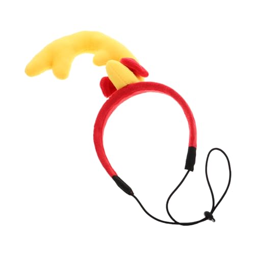 OUNONA Kopfbedeckung Für Hunde Kleines Tier Stirnband Tierstirnband Süßes Hundestirnband Hundefoto-Requisite Welpenstirnband Haustier-Foto-Requisite Hund Haarband Kostümstirnband Stoff von OUNONA