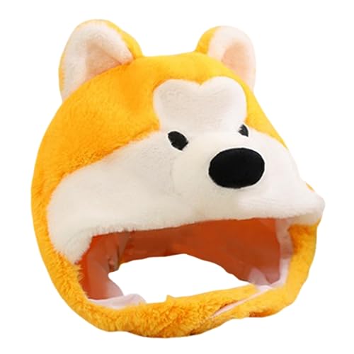 OUNONA Kuschelhut Hundekopf Plüschmütze für Partys Lustiger Hundehut Cosplay Kopfbedeckung Fotorequisiten für Erwachsene für Festivals und Weiches Material OUNONA Kuschelhut Hundekopf Plüschmütze für Partys Lustiger Hundehut Cosplay Kopfbedeckung Fotorequisiten für Erwachsene für Festivals und Weiches Material von OUNONA