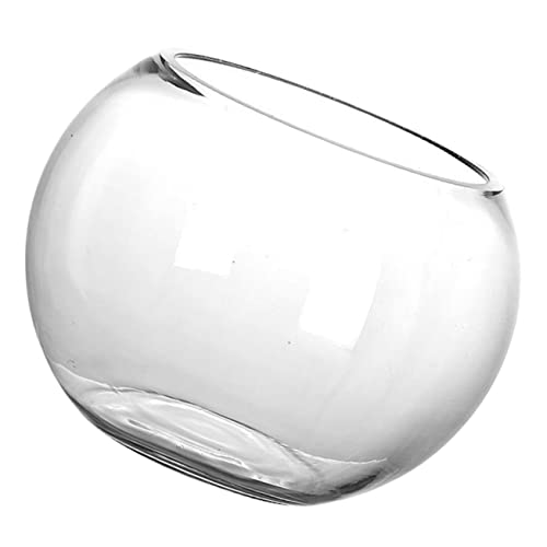 OUNONA Rundes Aquarium Aquarien Kleine Fischschale Fischschale Fischbehälter Aquarium Fisch Tisch Aquarium Fischbehälter Dekoration Fischbehälter Für Zuhause von OUNONA