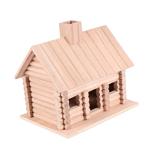 OUNONA Vogelnest Aus Holz Vogelhäuschen Holziges DIY Dekorative Vogelhäuschen Für Den Garten Im Freien Nester Zum Aufhängen Vogelhäuschen Dekoration Heimhütte Holzblock von OUNONA