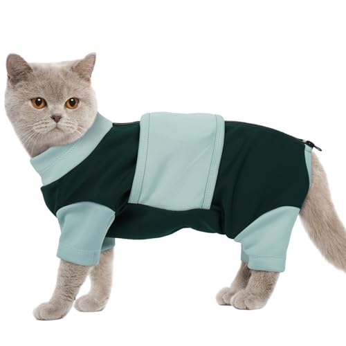 OUOBOB Beruhigungsgeschirr für Katzen, Anti-Stress Weste mit Reißverschluss, Angsthemd für Katzen bei Feuerwerk & Reisen, Blau XL OUOBOB Beruhigungsgeschirr für Katzen, Anti-Stress Weste mit Reißverschluss, Angsthemd für Katzen bei Feuerwerk & Reisen, Blau XL von OUOBOB