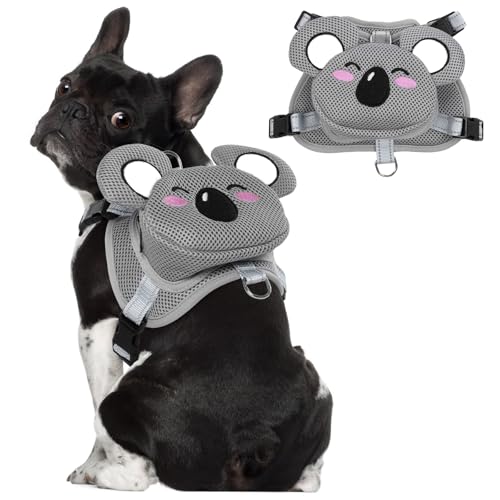 OUOBOB Hundegeschirr mit Rucksack, verstellbares Hunderucksackgeschirr für kleine mittelgroße Hunde, kein Ziehen, atmungsaktive Rucksäcke für Hunde zum Tragen, für Reisen, Wandern, Camping, Training OUOBOB Hundegeschirr mit Rucksack, verstellbares Hunderucksackgeschirr für kleine mittelgroße Hunde, kein Ziehen, atmungsaktive Rucksäcke für Hunde zum Tragen, für Reisen, Wandern, Camping, Training von OUOBOB