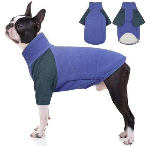 OUOBOB Hundemantel, Rollkragenpullover, dehnbarer Pullover, weicher Mantel für kaltes Wetter, Fleece-Weste für mittelgroße Hunde, Rollkragen-Strick-Sweatshirt, leichte Kleidung, Jumpsuit, Hemd, OUOBOB Hundemantel, Rollkragenpullover, dehnbarer Pullover, weicher Mantel für kaltes Wetter, Fleece-Weste für mittelgroße Hunde, Rollkragen-Strick-Sweatshirt, leichte Kleidung, Jumpsuit, Hemd, von OUOBOB