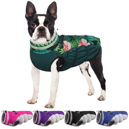OUOBOB Hundemantel: Warme Hunde-Fleeceweste mit Geschirr, Reflektierender Schneeanzug fr Kaltes Wetter, Winddichte Hunde-Schneejacke OUOBOB Hundemantel: Warme Hunde-Fleeceweste mit Geschirr, Reflektierender Schneeanzug fr Kaltes Wetter, Winddichte Hunde-Schneejacke von OUOBOB