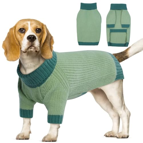 OUOBOB Hundepullover, Hundepullover für mittelgroße Hunde, Mädchen, Jungen, Thermo-Rollkragen-Strickpullover, Hundepullover, Hässlicher Weihnachtspullover, warmer Pullover, Winterkleidung, OUOBOB Hundepullover, Hundepullover für mittelgroße Hunde, Mädchen, Jungen, Thermo-Rollkragen-Strickpullover, Hundepullover, Hässlicher Weihnachtspullover, warmer Pullover, Winterkleidung, von OUOBOB