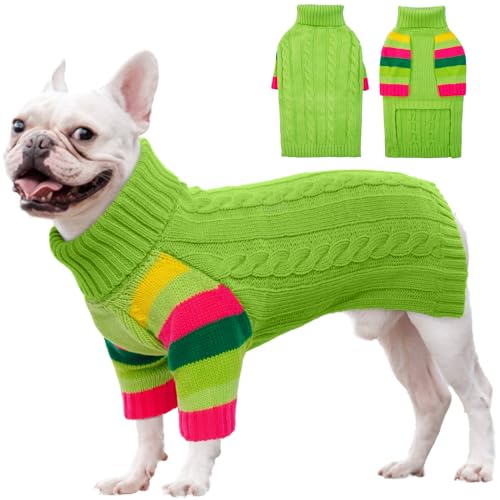 OUOBOB Hundepullover, Pullover für große Hunde, dehnbarer Pullover Hundepullover für große Hunde, Rollkragenpullover Hund groß, Hundepullover für große Rassen, große Hundepullover, von OUOBOB
