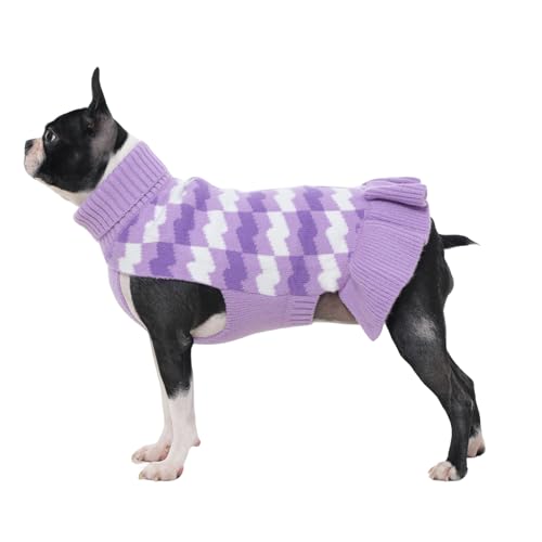 OUOBOB Hundepullover für mittelgroße Hunde und Mädchen, gestrickter Rollkragenpullover für Hündinnen, gemütliche Winterkleidung für Weihnachten, Thanksgiving oder den täglichen Gebrauch bei kaltem OUOBOB Hundepullover für mittelgroße Hunde und Mädchen, gestrickter Rollkragenpullover für Hündinnen, gemütliche Winterkleidung für Weihnachten, Thanksgiving oder den täglichen Gebrauch bei kaltem von OUOBOB
