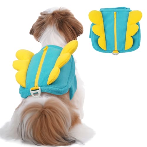 OUOBOB Hunderucksack-Geschirr, kein Ziehen, Rucksack für kleine Hunde, verstellbarer Hunderucksack für Reisen, Camping, Wandern, S OUOBOB Hunderucksack-Geschirr, kein Ziehen, Rucksack für kleine Hunde, verstellbarer Hunderucksack für Reisen, Camping, Wandern, S von OUOBOB