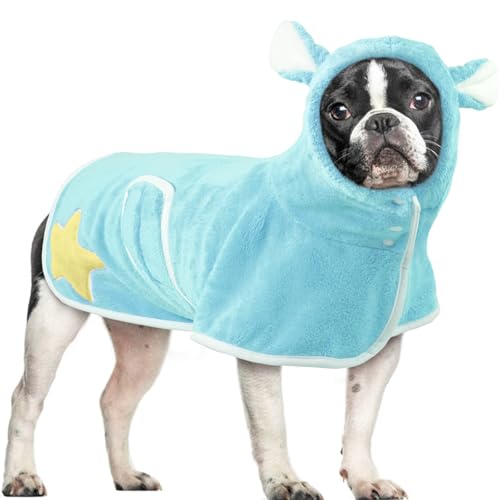 OUOBOB Saugfähiger Hunde-Bademantel von OUOBOB