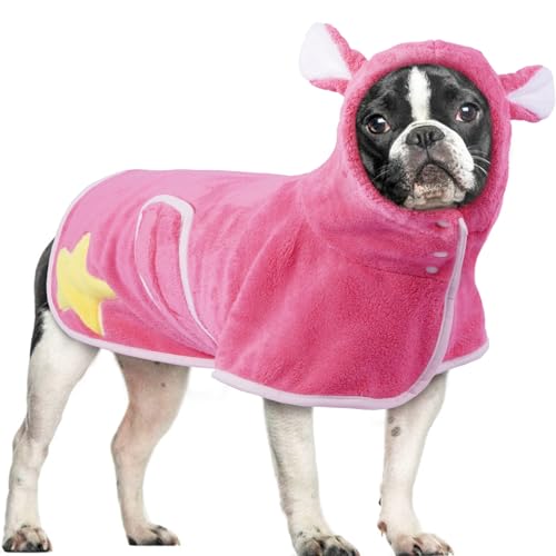 OUOBOB Saugfähiger Hunde-Bademantel von OUOBOB