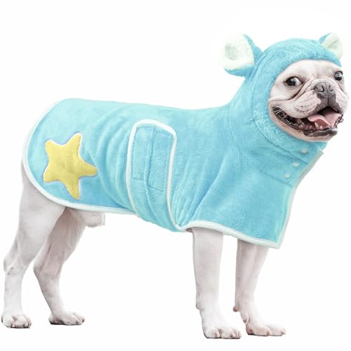 OUOBOB Saugfähiger Hunde-Bademantel von OUOBOB