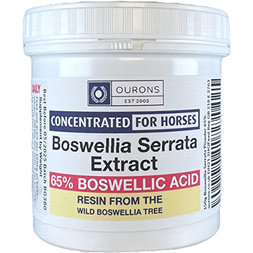 150g Boswellia Serrata Pulver Premium Extrakt 65% Boswellsäure für Pferde von OURONS
