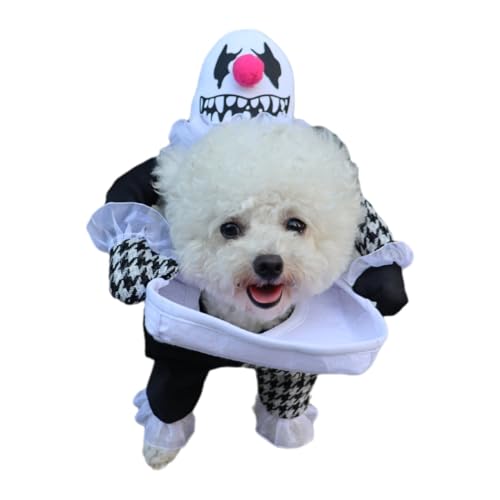 OUSHOP Halloween-Kostüme für Hunde Lustige Gruselige Requisiten Outfit Bekleidungszubehör für Kleine und Mittelgroße Hunde,L von OUSHOP