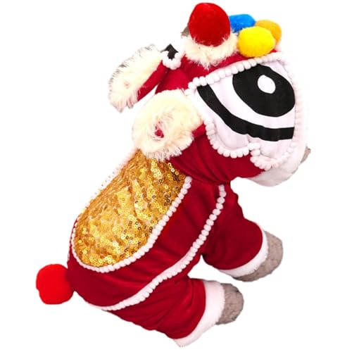 OUSHOP Hunde-Löwen-Kostüm Niedliche Haustier-Kleidung Cosplay-Kostüm Lustige Haustier-Kostüme für Halloween Weihnachten,L von OUSHOP